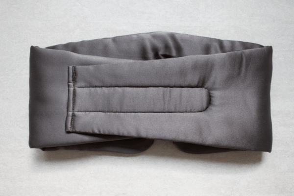 Organic Konjac Silky Sleep Mask - Mulberry Silk Dark Grey - Image 2